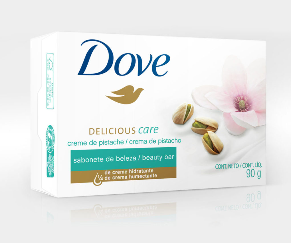 Dove lança sabonete creme de pistache