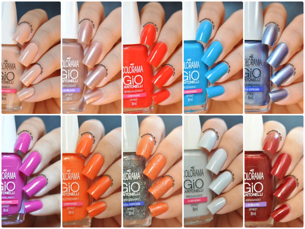Resenha: Coleção de esmaltes Giovanna Antonelli Colorama 16 esmaltes colorama