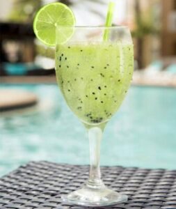 Suco tropical com chia