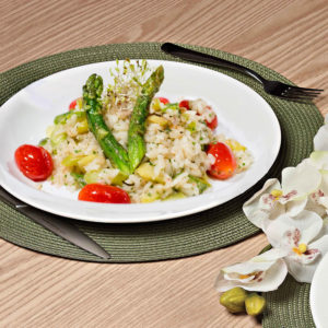 Receita de Risoto com aspargos
