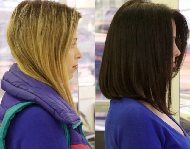 Transformação no look - De loira para morena