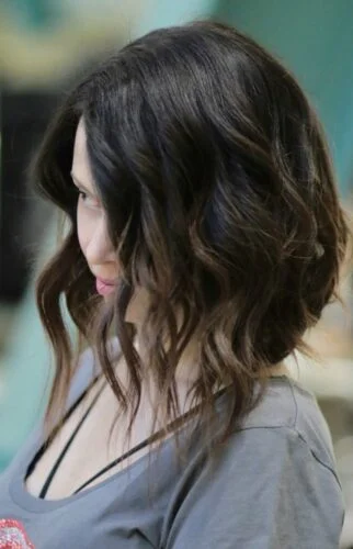 Transformação de corte no Studio W - Messy Bob