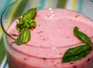 Smoothie de iogurte e frutas