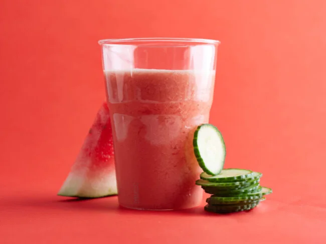 Smoothie de Melancia e Pepinos