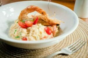 Risoto di Gamberoni alla Diavola