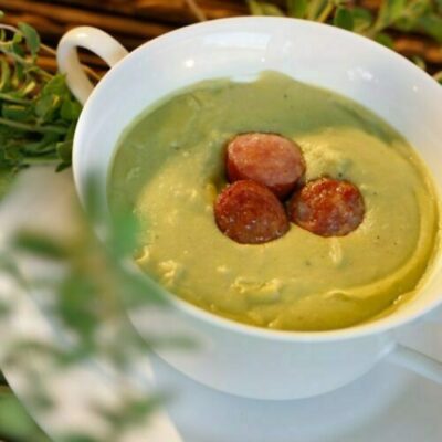 Creme de Ervilha com Linguiça