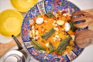 Couscous marroquino com mussarela de búfala