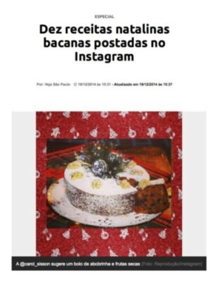 Carol Sisson tem receita natalina destacada no especial da Vejinha SP