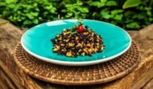 Antioxidante: Arroz Negro com Manga Verde