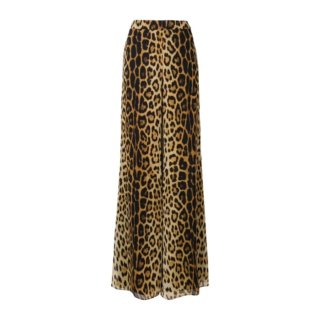 Calça pantalona animal print MOSCHINO R�6.276