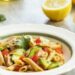 Penne Rigate Integrale com atum e abacate