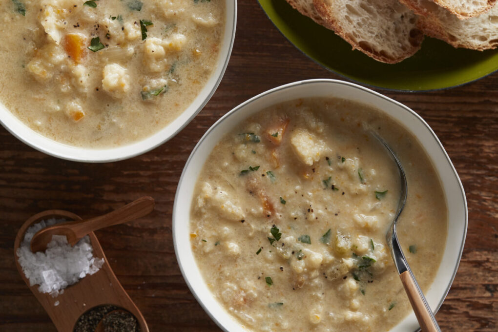 Sopa Cremosa de Couve-Flor