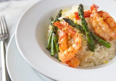 Shrimp and Asparagus Risotto