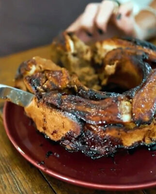 Bolo de banana com chocolate saboroso e saudável