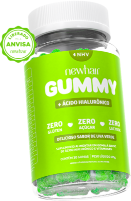 Resenha: New Hair Gummy - Gomas de Suplemento Alimentar em Goma de Ácido Hialurônico e Vitaminas