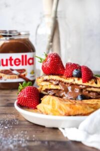 Receita de Torrada Francesa com Nutella