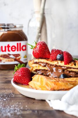 Receita de Torrada Francesa com Nutella