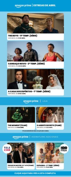 Lançamentos Amazon Prime Abril